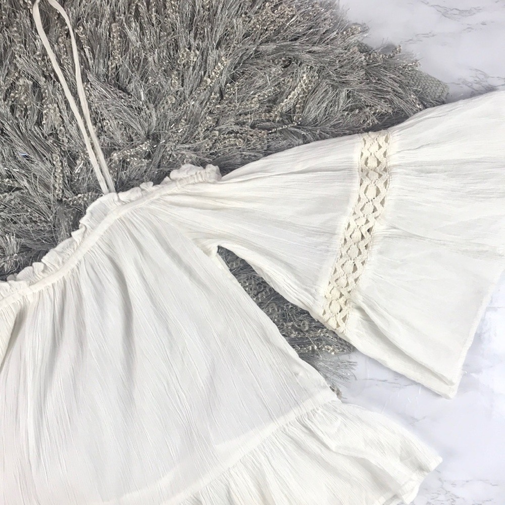 Zara | Off the Shoulder White Top - Picture 5 of 7